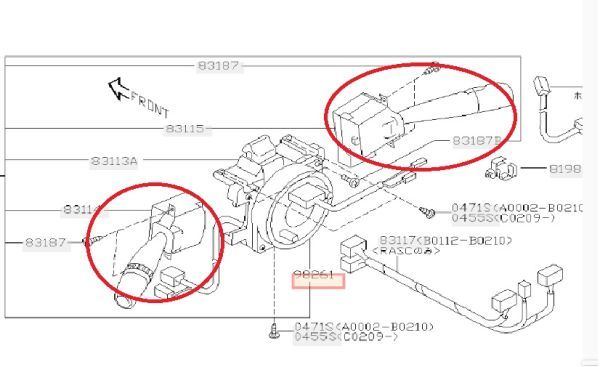 新品・未使用・純正品 スバル インプレッサ STI GD/GG 02/09～06/06 コンビネーションスイッチ ウインカー ワイパー セット_画像1