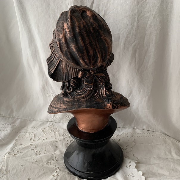 グリナム・ニアム 帽子少女胸像 Grinam Niam フランス 19世紀後半