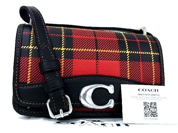 □新品□未使用□ COACH コーチ CG178 レザー チェック柄 ショルダー