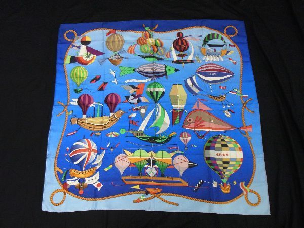 1円 □極美品□ HERMES エルメス LES FOLIES DU CIEL 【大空の狂気