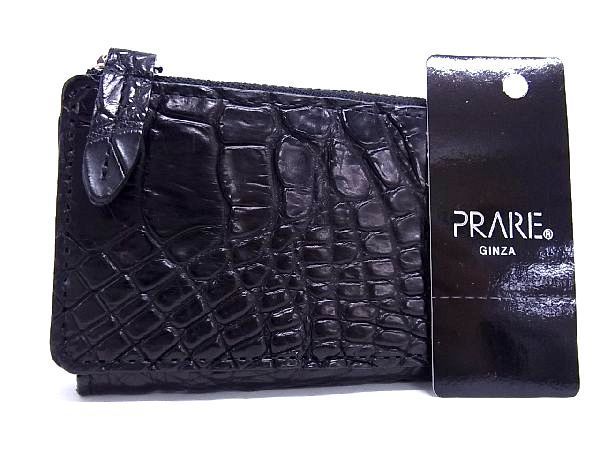 ■極上■本物■新品■未使用■ PRAIRIE プレリー クロコダイル コインケース 小銭入れ メンズ ブラック系 AK1810Qk