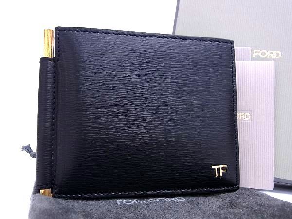 □新品□未使用□ TOM FORD トムフォード レザー 二つ折り 財布