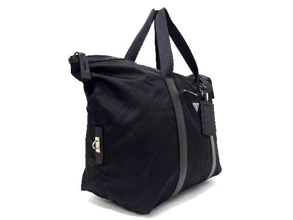 □新品同様□ PRADA プラダ V49Z テスートナイロン×サフィアーノレザー