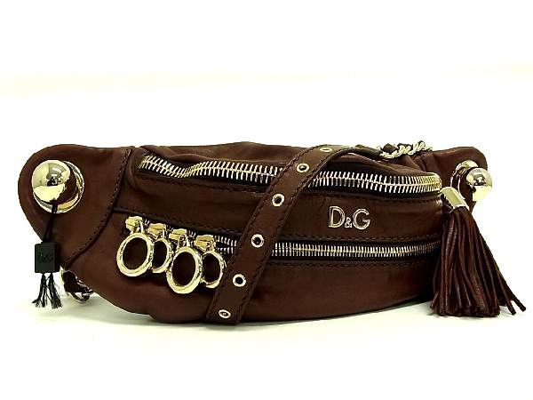 □新品同様□ DOLCE&GABBANA ドルチェ&ガッバーナ D&G レザー タッセル