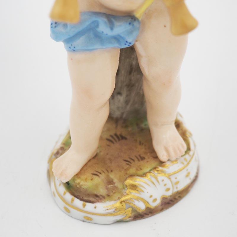 オールド マイセン Meissen バグパイプを演奏する天使 バグパイプ 天使