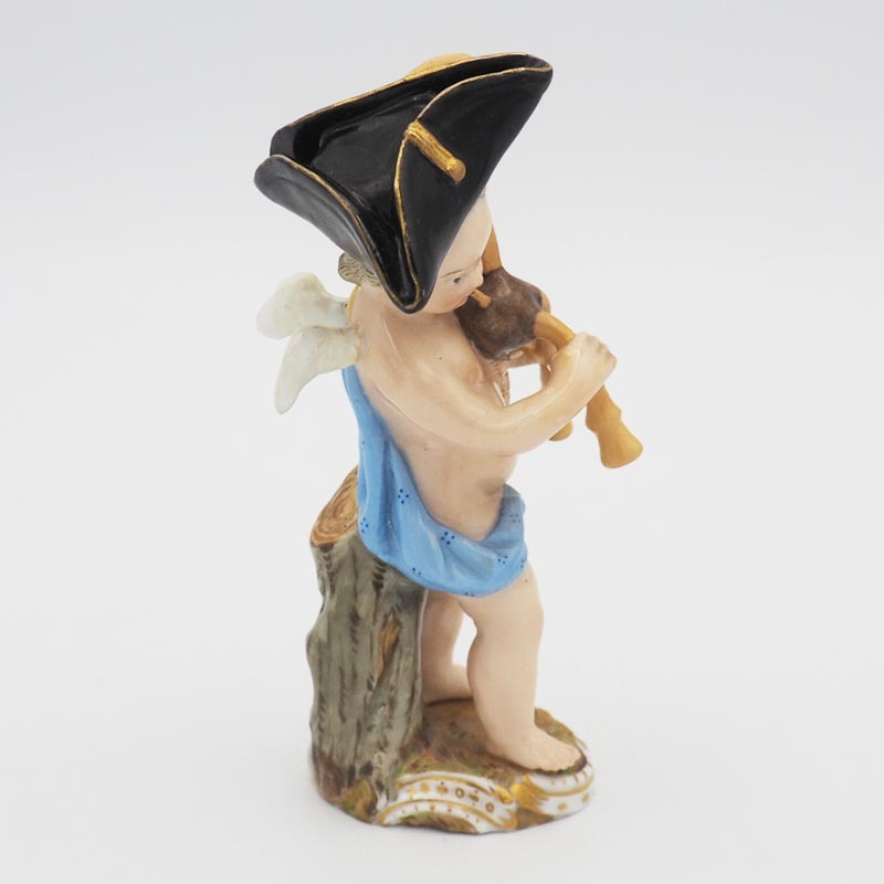オールド マイセン Meissen バグパイプを演奏する天使 バグパイプ 天使