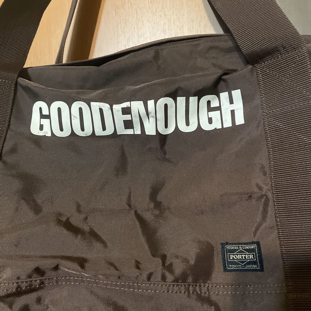 希少 アーカイブ『GOOD ENOUGH』×『PORTER』90sコラボボストン 希少 アーカイブ『GOOD ENOUGH』×『PORTER』90sコラボボストン