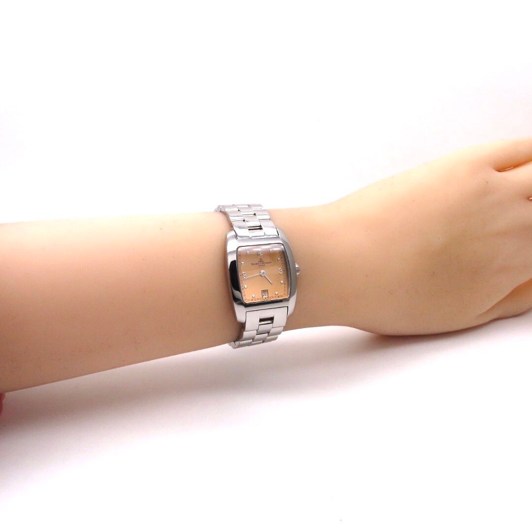 【BAUME & MERCIER】ボーム&メルシエ 時計 ’ハンプトン’ オレンジ文字盤 ☆極美品☆