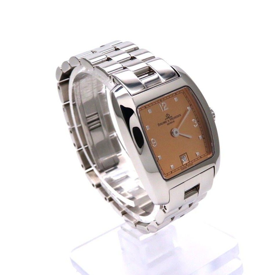 BAUME & MERCIER】ボーム&メルシエ 時計 'ハンプトン' オレンジ文字盤