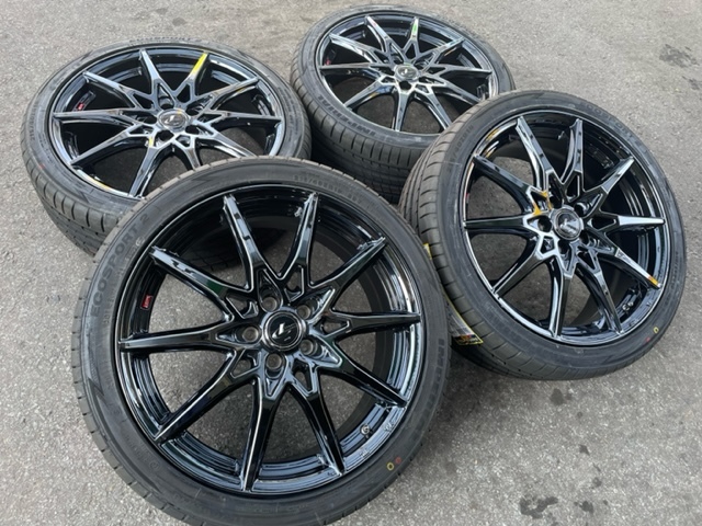 新品セット ウェッズ レオニスSV BMC1 18インチ 7J+47 5-100 215/40R18 86 BRZ プリウス ウィッシュ カローラスポーツ レガシィ