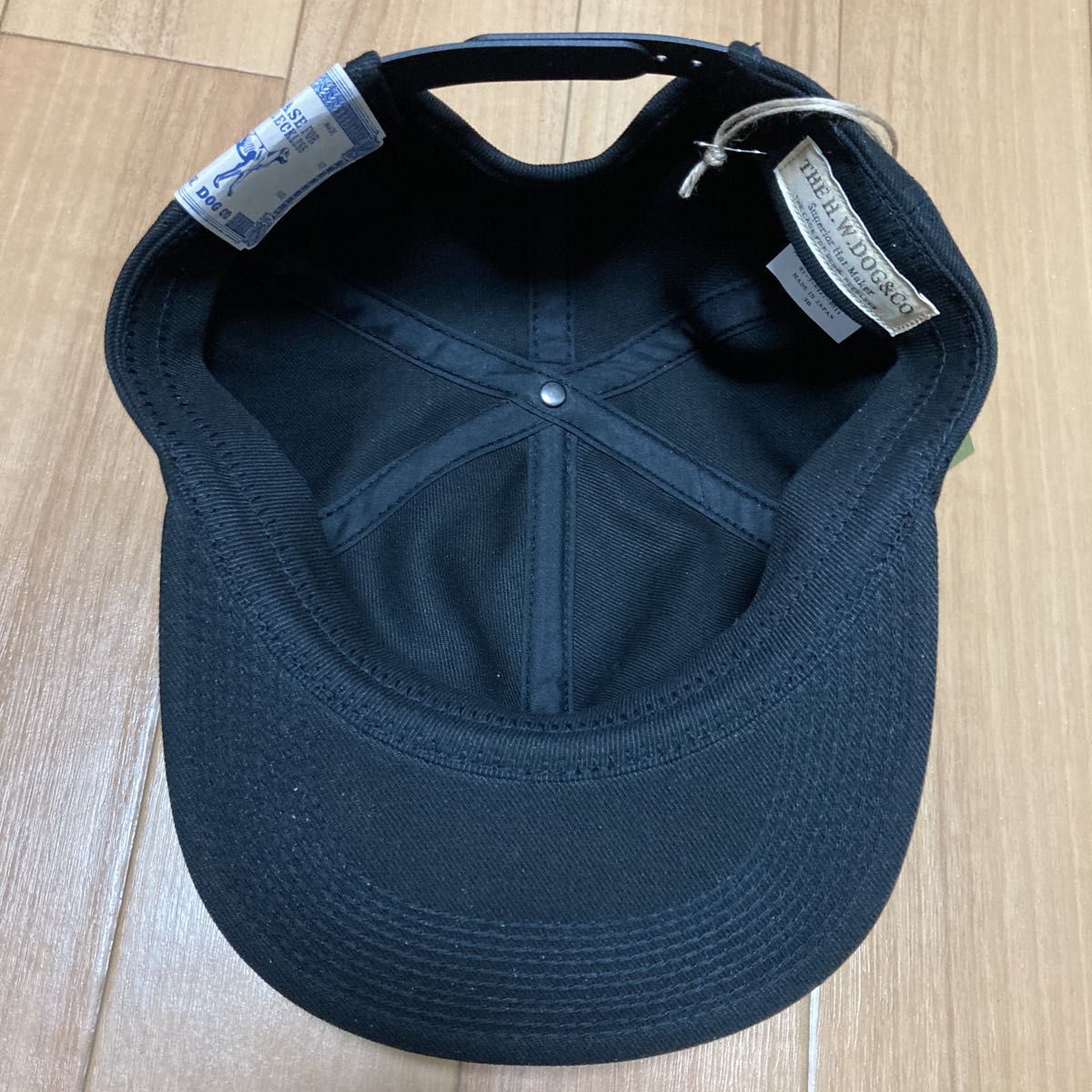 希少完売品!40サイズ THE H.W.DOG&CO. (ザエイチダブリュードックアンドコー) 定番トラッカーキャップ ブラック