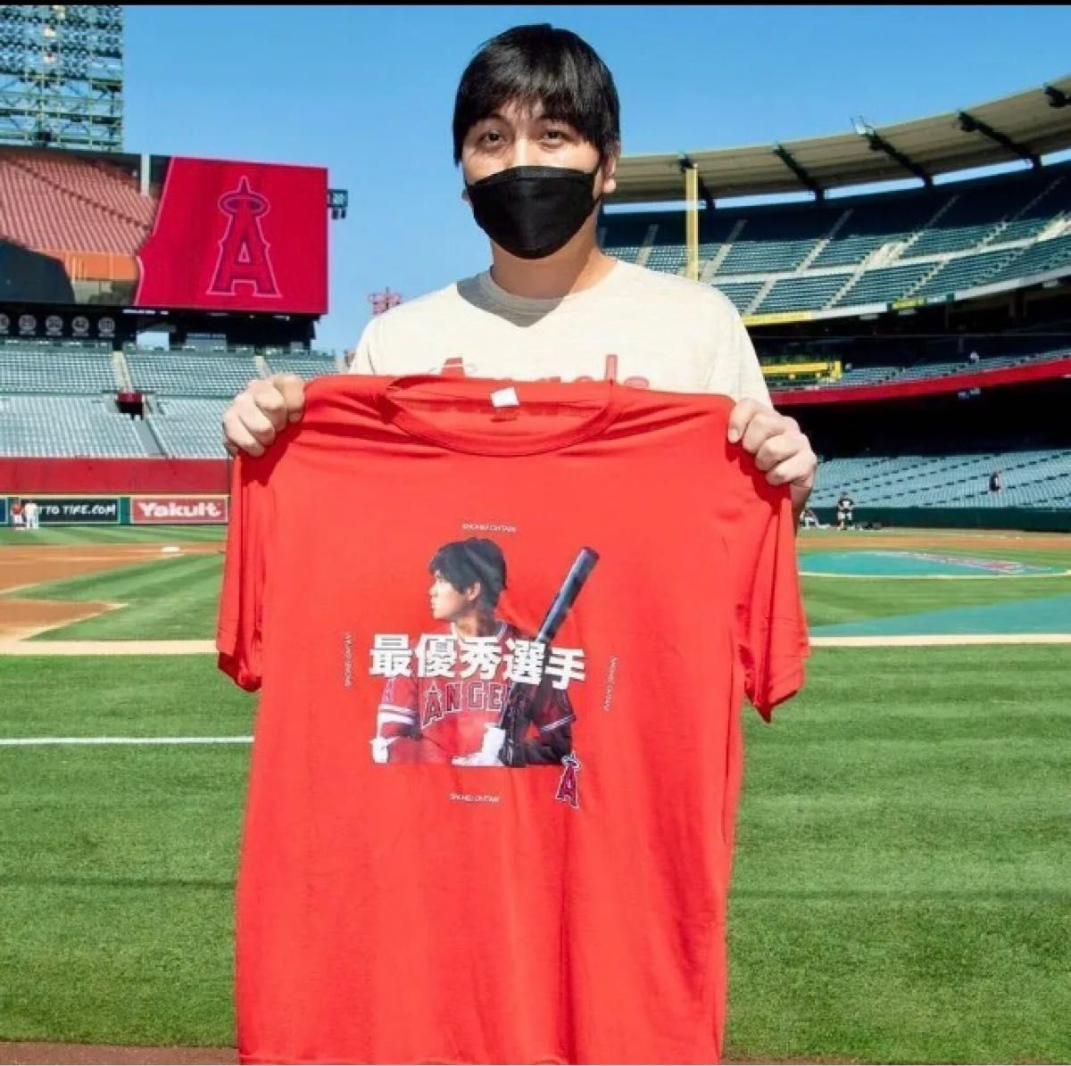 非売品 エンゼルス 大谷翔平 Tシャツ 最優秀選手 球場限定配布 MVP受賞