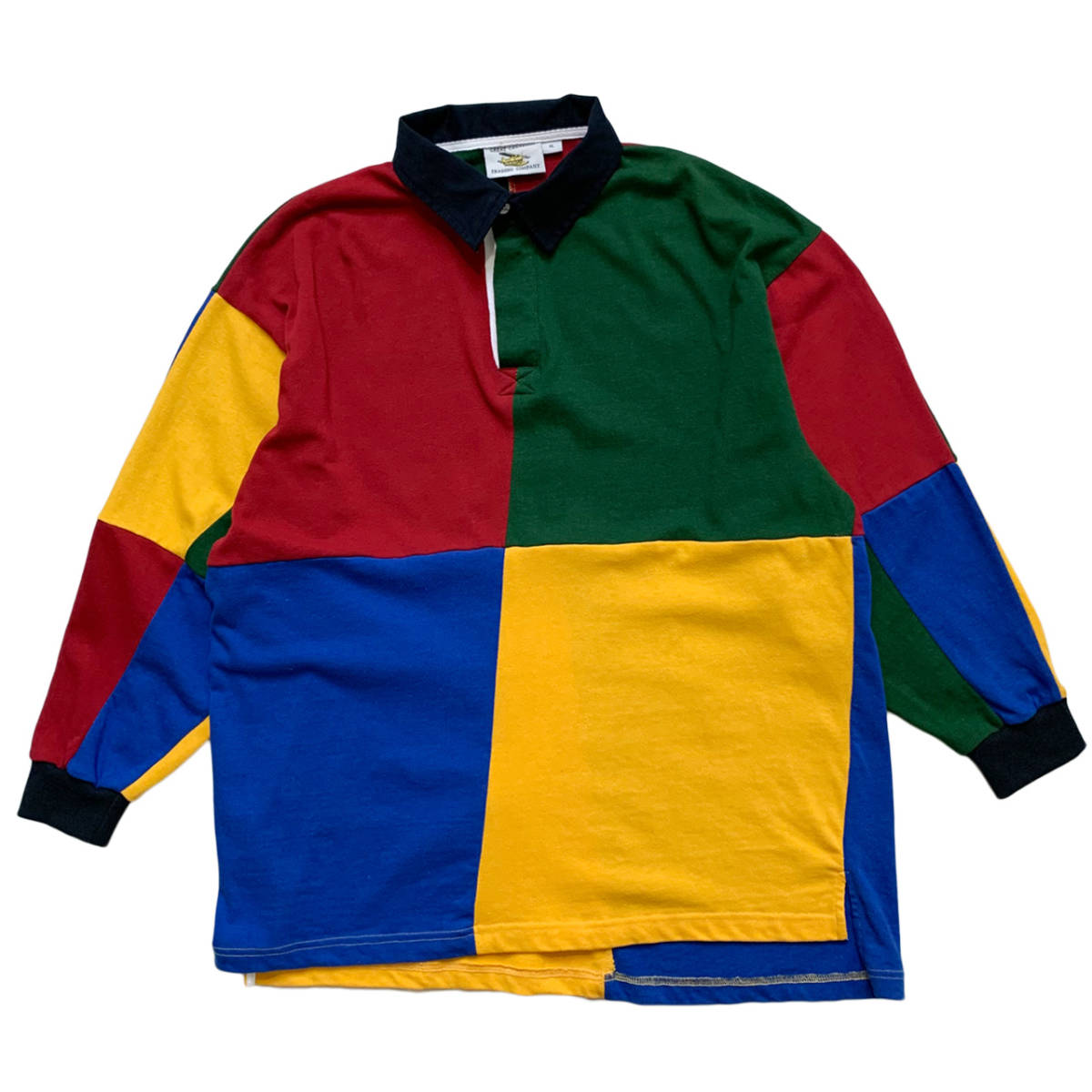 グレートカナディアン カラーブロック ラグビーシャツ サイズ XL
