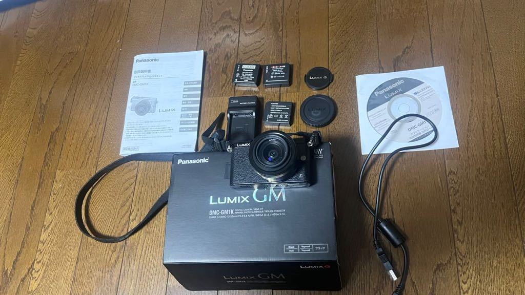 LUMIX GM DMC-GM1K-W レンズキット (ブラック 美品 | patisserie-cle.com