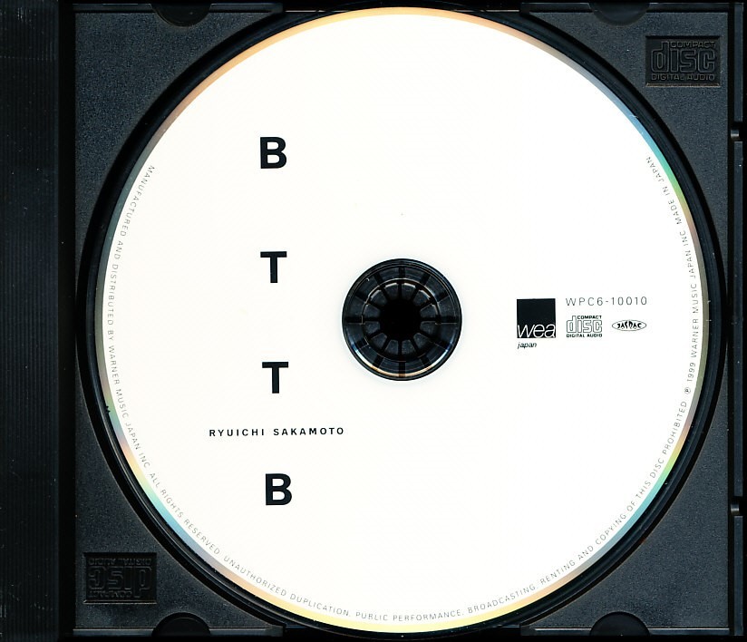 紙ジャケ 坂本龍一 - BTTB　4枚同梱可能　a3B00000JO8F_トレイは撮影用で商品ではありません。