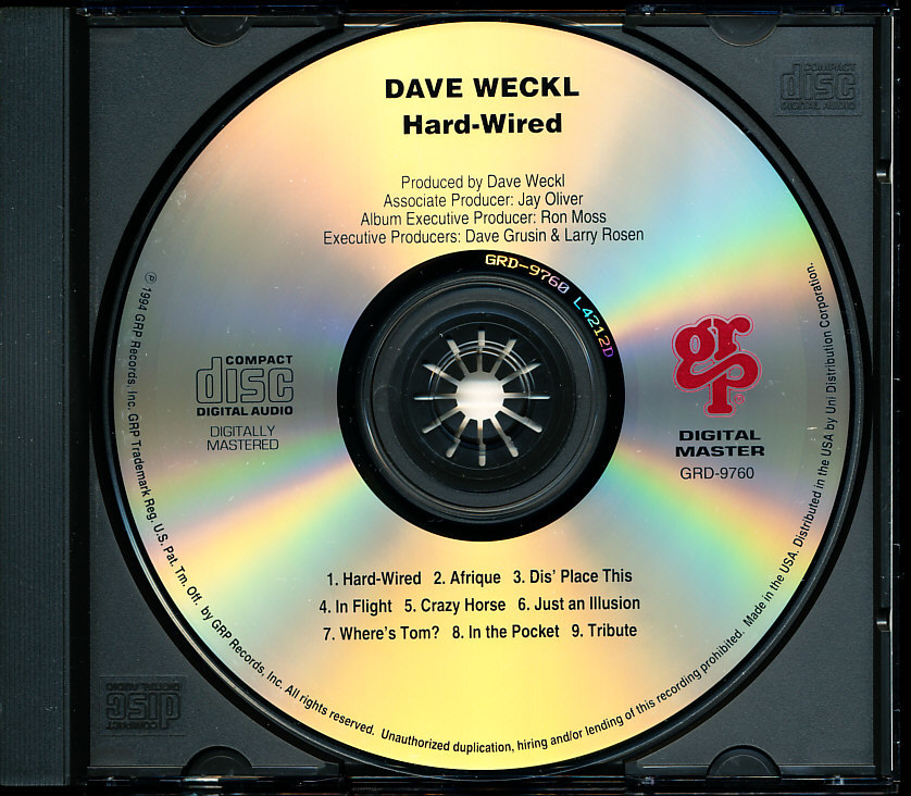 デイヴ・ウェックル/Dave Weckl - Hard-Wired　4枚同梱可能　b4B0000001TL_画像3