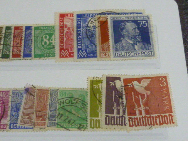 S　本保№20　西ドイツ切手　1948-49年　SC#530-641の内　計102種　使用済_画像3