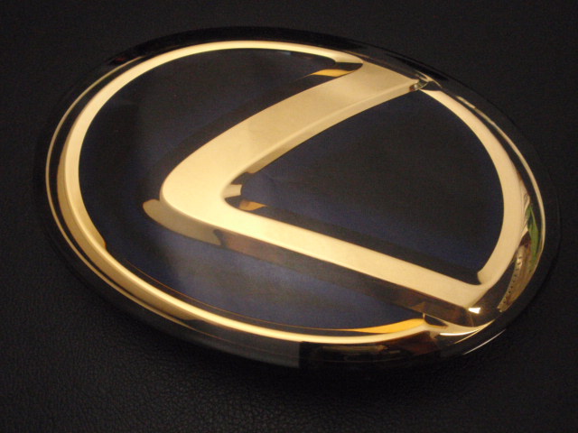 7to leisure [ UVF45 ] LEXUS Lexus LS600h latter term premium gold emblem front & rear 4 point set 