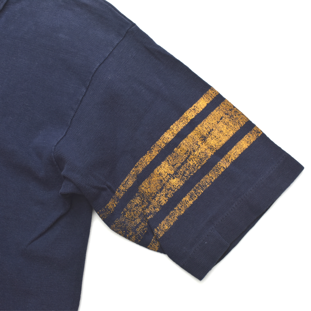 70s usa vintage Champion チャンピオン UCLA ナンバリング フットボール Tシャツ 紺×黄 size.L バータグ 100％COTTON_画像5