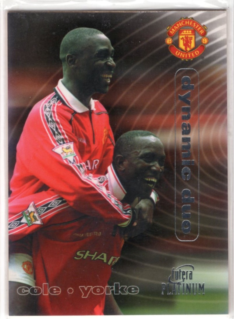 ヤフオク Andy Cole Dwight Yorke 00 Futera Plati ヤフオク Andy Cole Dwight Yorke 00 Futera Plati