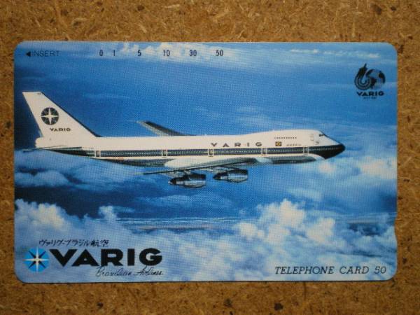 hiko・航空 290-2840 ヴァリグブラジル航空 VARIG テレカの画像1