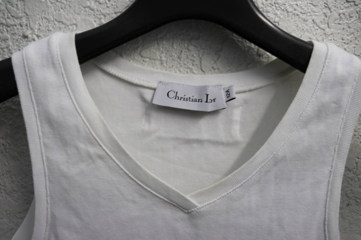 即決 Christian Dior クリスチャンディオール Archive キッズ 子供用 プリント ノースリーブTシャツ 12A(140～150)サイズ レディースも可 _画像2