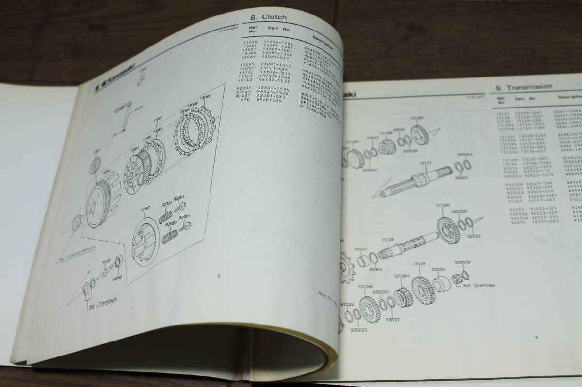 ☆　カワサキ　Z250-C　②　パーツカタログ　パーツリスト　99911-1041-01　S56.12.20　_画像9