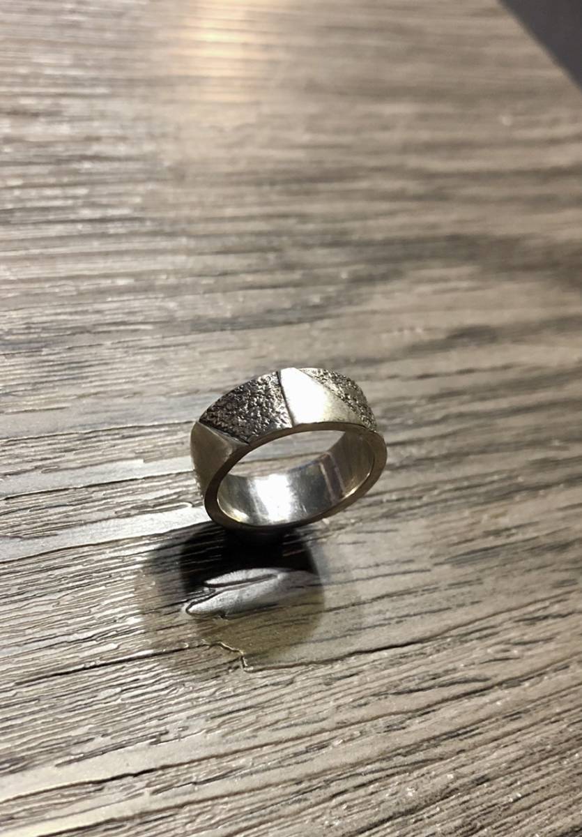  オニキスリング　指輪　シルバー刻印　11.5号　デザインリング　7.3g _画像2