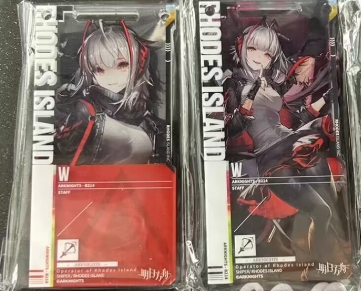 アークナイツ 通行認証 W 昇進前/昇進後 2種セット アクリルストラップ