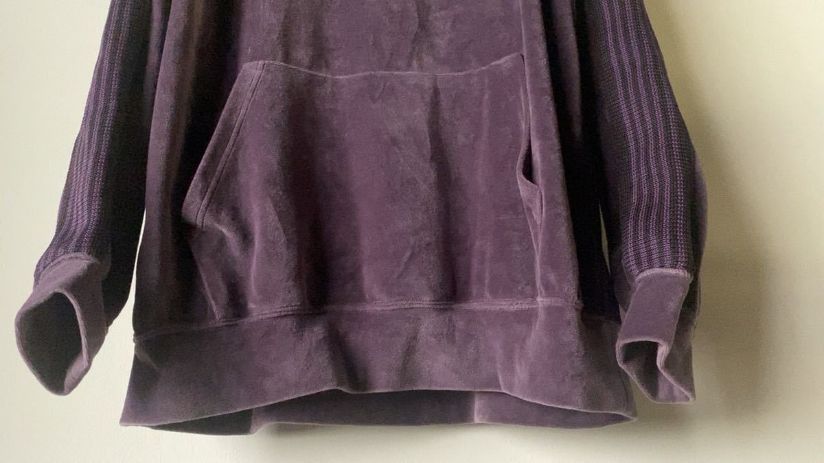 needles Needles velour truck f-tiTrack Hoody NO.LQ235 purple purple Parker bell bed Nepenthes size L used good goods old clothes 