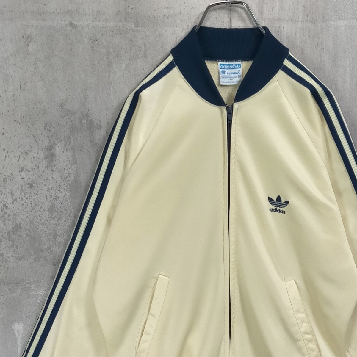 希少 ATP 80s adidas アディダストラックジャケット クリーム紺