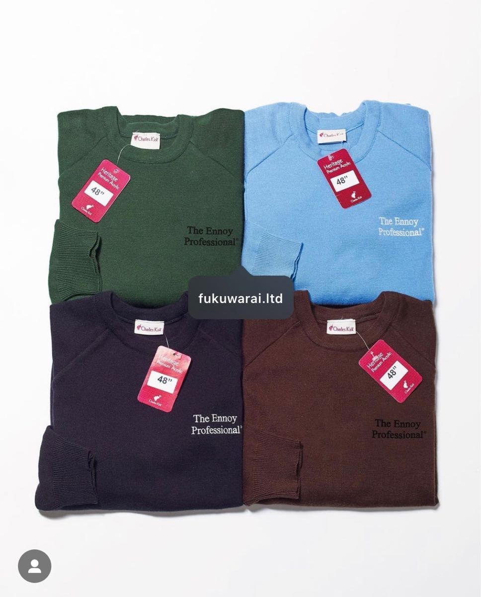 新品未開封 ennoy ROUND NECK PULLOVER | noonanwaste.com