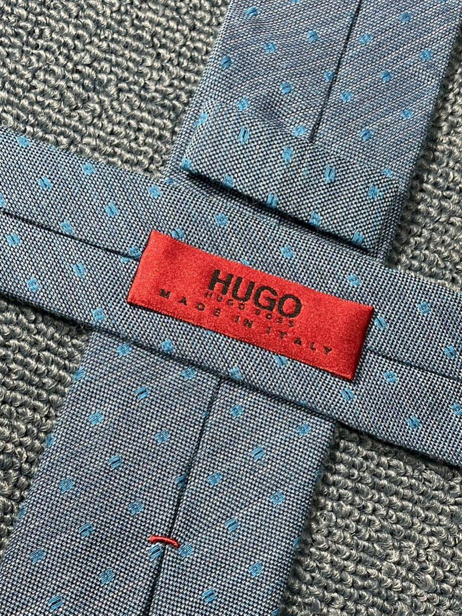  beautiful goods "HUGO BOSS" Hugo Boss red label dot narrow tie brand necktie 304094