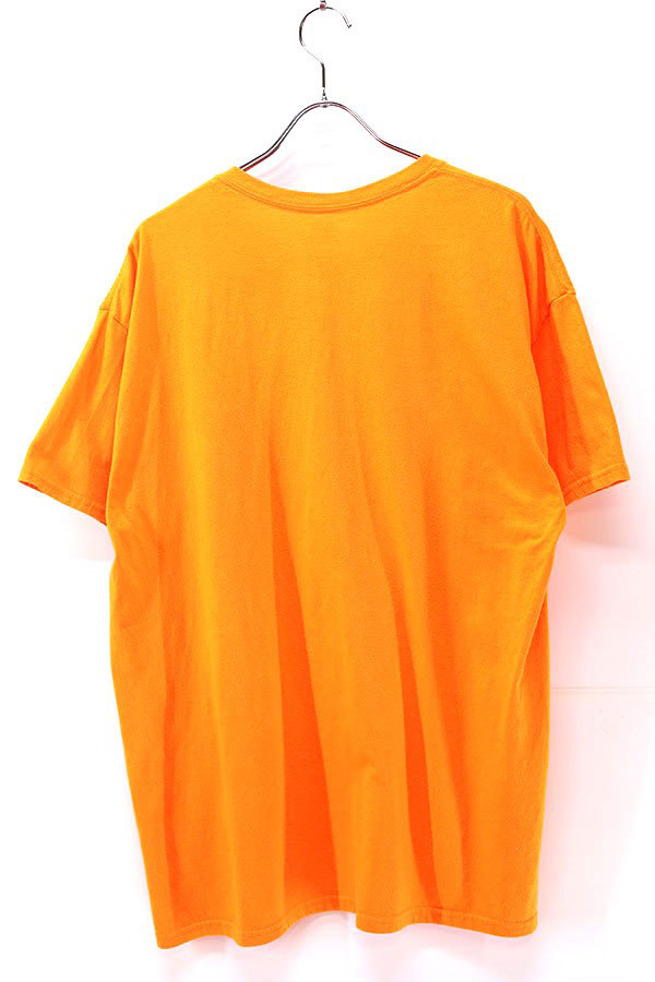 Used 00s FRUIT OF THE LOOM Blaze Orange Solid T-Shirt Size XL 古着_画像2
