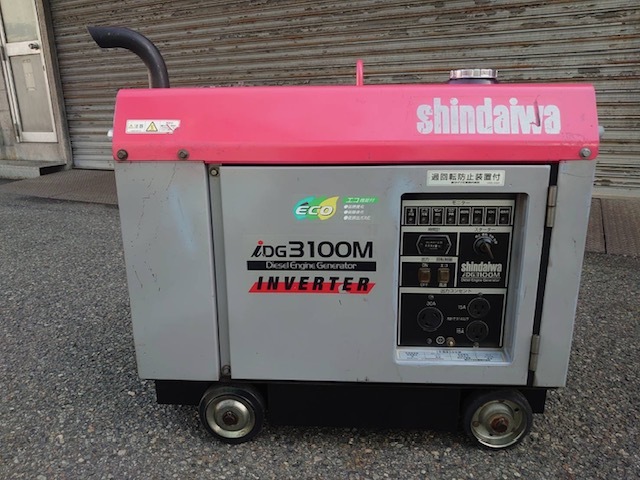 愛用 (即決)新ダイワ・発電機・インバータ・エコ・iDG3100M・2237時間