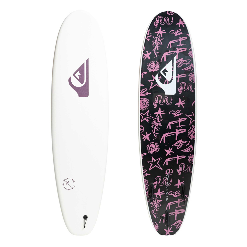 送料無料■QUIKSILVER クイックシルバー ソフトボード QS BREAK WHT 8'0 SOFTBOARD_画像1