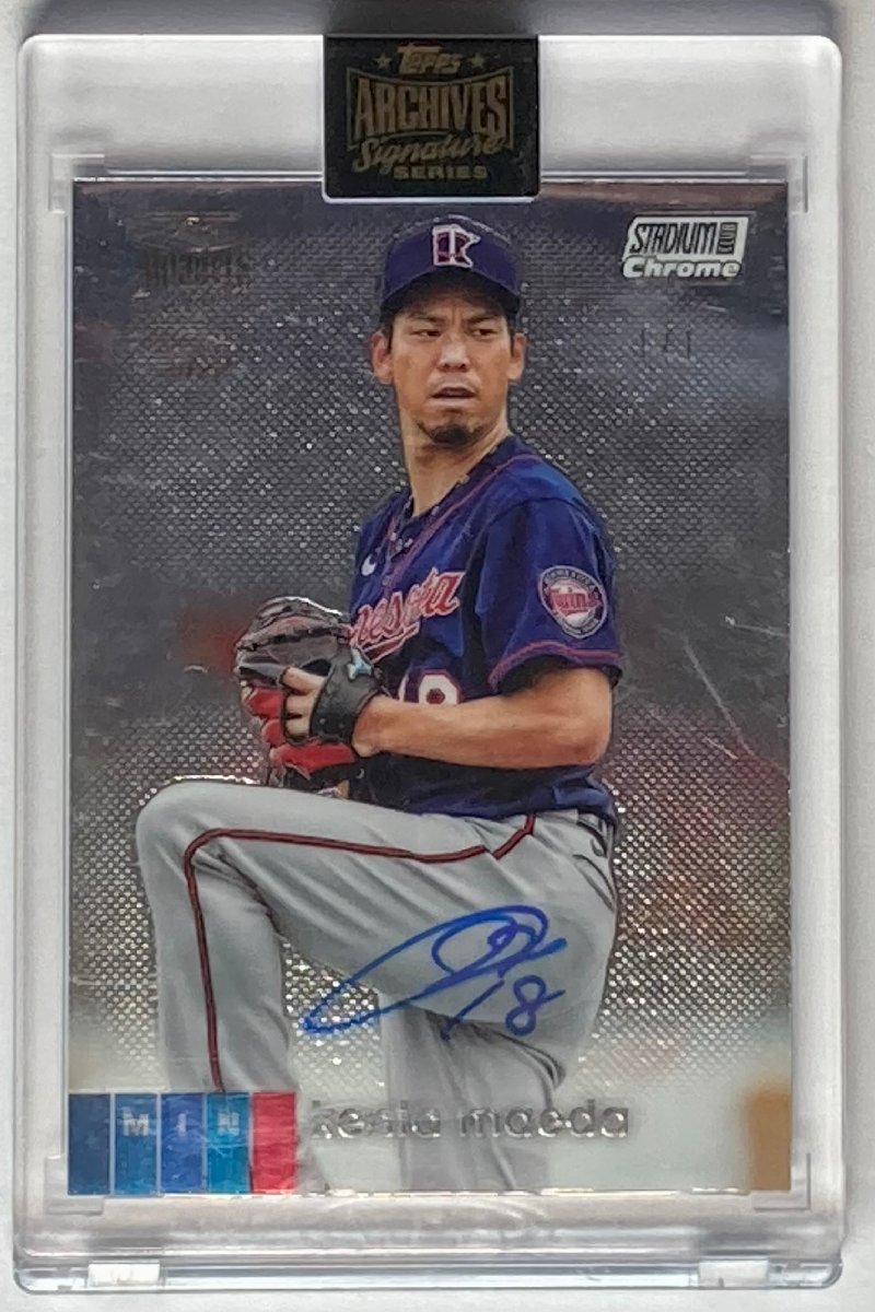 2024年新作入荷 Auto Buy-back Series Signature Archives Topps 2022 【1/1枚限定】前田健太直書きサイン (2020 Chrome) Club Stadium Topps