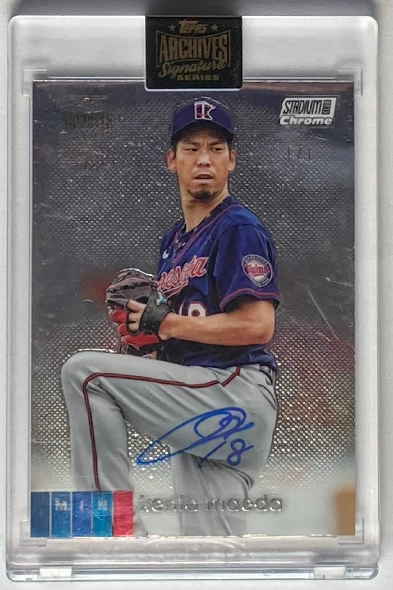 【1/1枚限定】前田健太直書きサイン 2022 Topps Archives Signature Series Buy-back Auto (2020 Stadium Club Chrome)