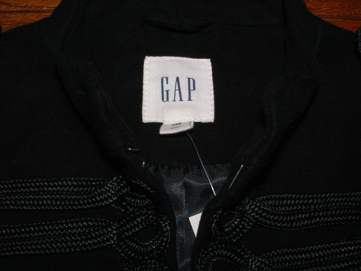 ■新品■GAP ギャップ 金ボタンジャケット(XXS、ブラック)_画像6