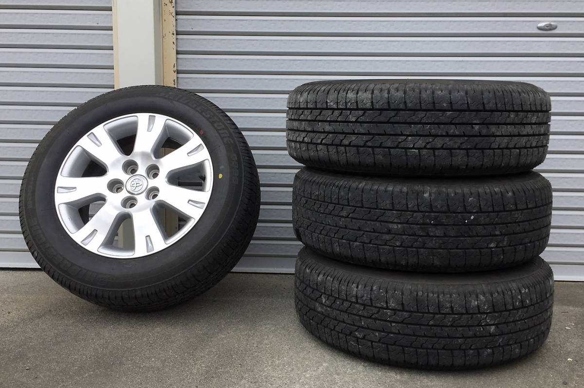 【トヨタ純正】ブリヂストン BRIDESTONE 205/65R16 4本ホイールセット アルファード