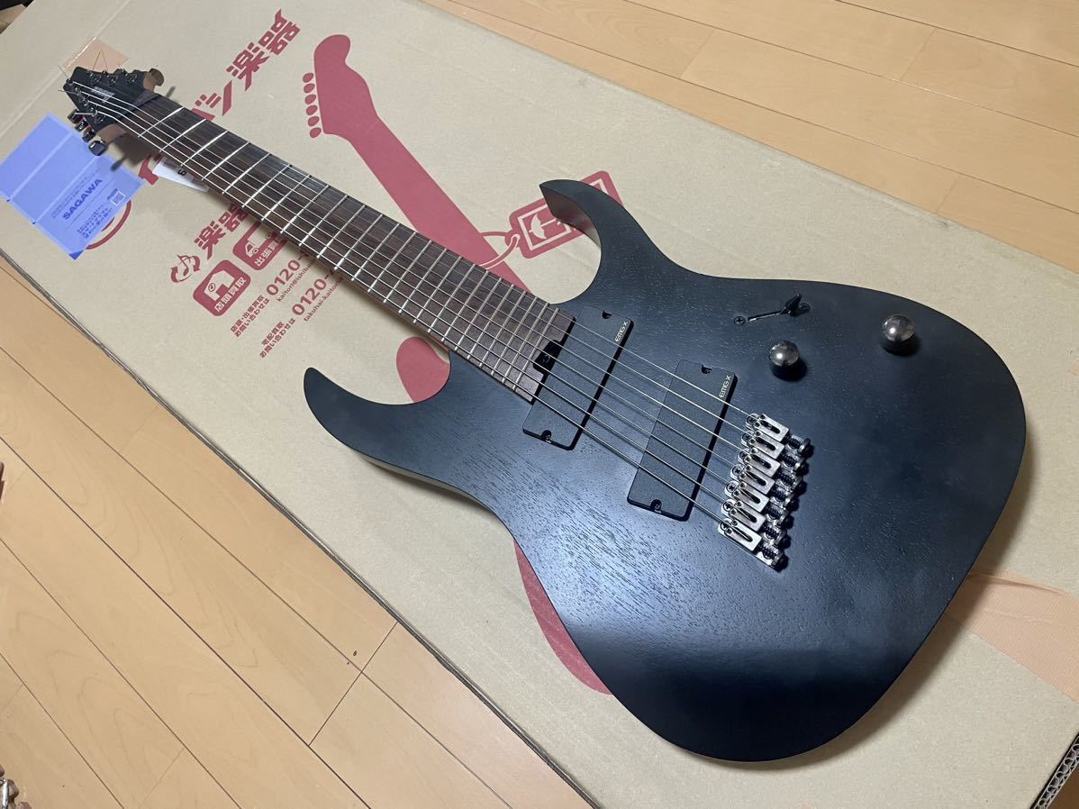 ibanez rgim7mh 7弦 emg アイバニーズ 黒 ファンフレット マルチ