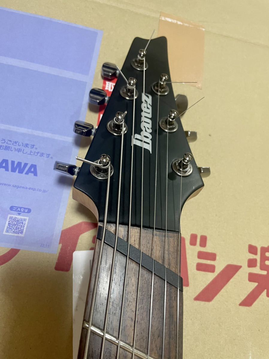 ibanez rgim7mh 7弦 emg アイバニーズ 黒 ファンフレット マルチ