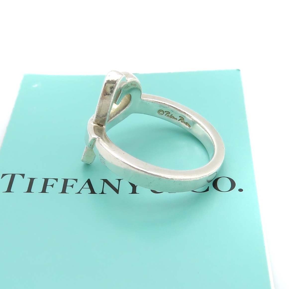 【送料無料】 美品 Tiffany&Co. ティファニー ラビングハート シルバー リング 指輪 10.5号 SV925 MH29_画像4