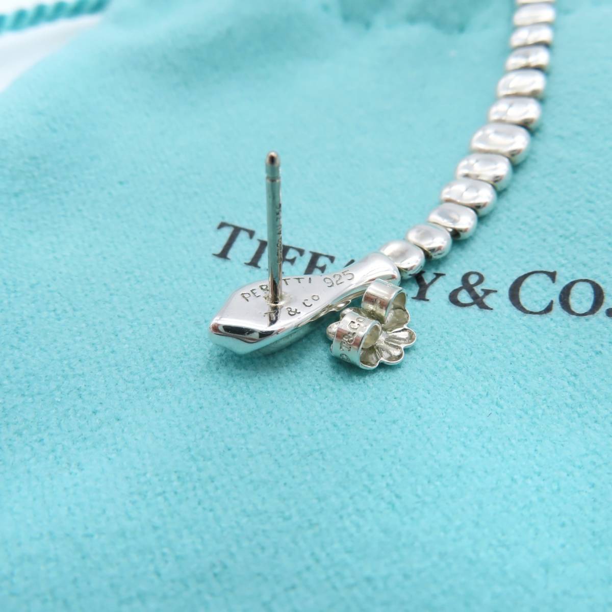 【送料無料】 極希少 未使用 Tiffany&Co. ティファニー ムーブ スネーク シルバー ピアス SV925 750 K18 ヘビ 蛇 可動式 AH9_画像5