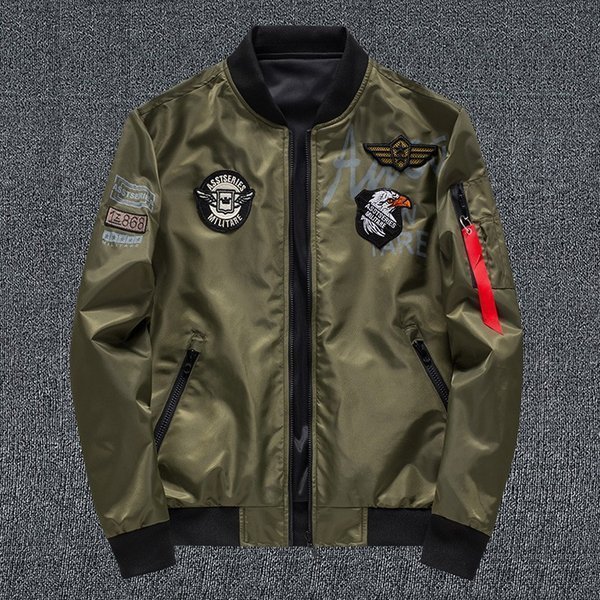 日本人気超絶の S グリーン ミリタリージャケット MA-1 メンズ