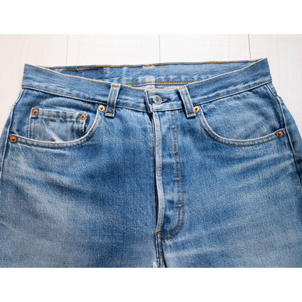 【USA製】W32インチ / Levi’s 501XX リーバース ボタン裏511 再構築 解体 カットオフ ダメージ デニム ジーンズ アメリカ製 フリンジ 加工