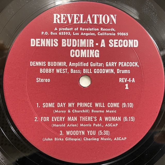 ●即決LP Dennis Budimir / a Second Coming rev-4 j36487 米オリジナル デニス・バディマ_画像3