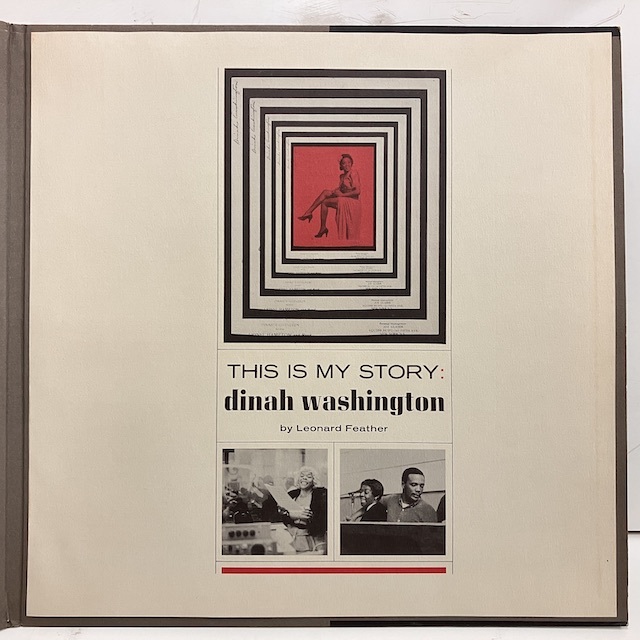 ●即決VOCAL LP Dinah Washington / This Is My Story MGP 2-103 jv4389 米オリジナル、黒銀Oval Dg Mono 2Lp LP2端に反り通常再生は確認_画像5