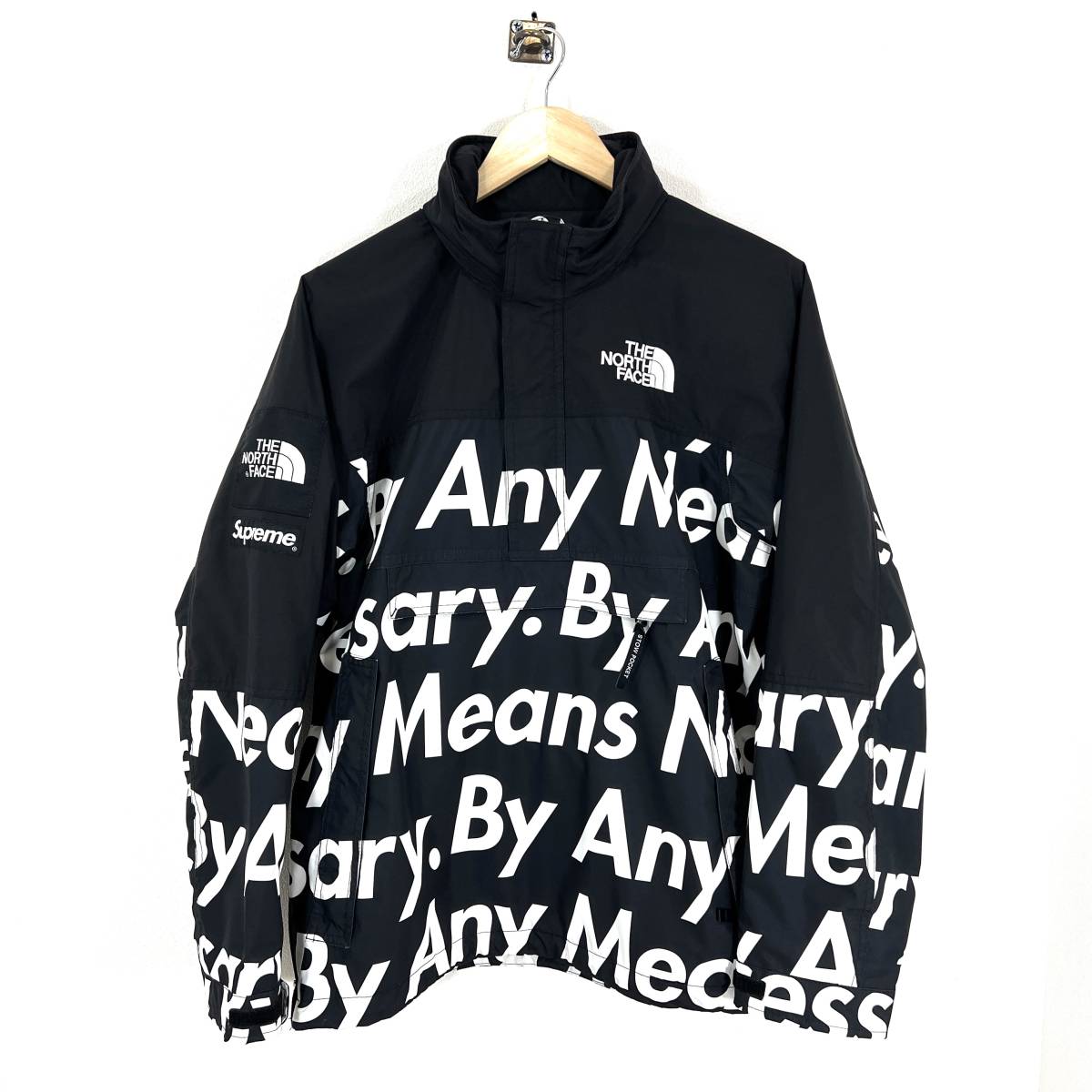 Supreme × THE NORTH FACE Jacket By Any Means Mountain Jacket S アノラック マウンテン ジャケット ナイロン ブラック シュプリーム