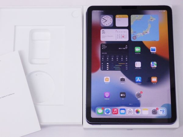 極美品 SIMフリー iPad Air5(第5世代)64GB Wi-Fi+Cellular パープル